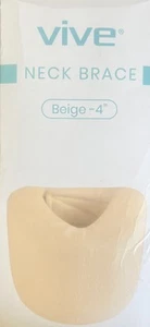 Vive 4” Cervical Collar - White - Prevents Reinjury and Promotes Faster Healing - Picture 1 of 1
