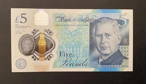 Regno Unito 5 pounds 2023 P.-New Polymer FDS/UNC - Picture 1 of 3