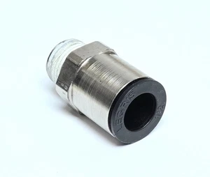 LEGRIS 3175 62 18, Male Connector, 1/2" Tube OD X 3/8" NPT, Nickel Plated Brass - Picture 1 of 2