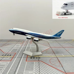 1:400 HX Models Boeing House Color B747-8 Aircraft Model With Stand+Free Tractor - Bild 1 von 12
