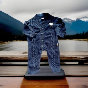 Baby Jungen Mädchen Strick Overall Strampler Jumpsuit 68 von Steiff - Bild 1 von 2