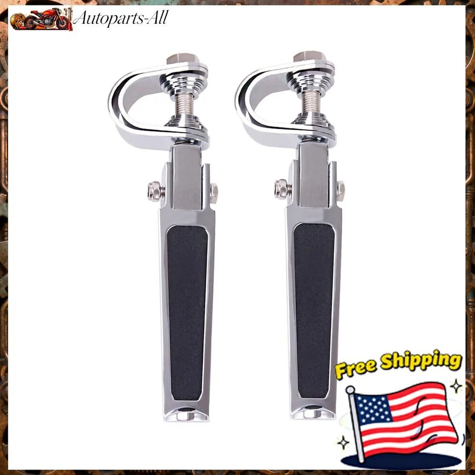 Barra de choque de motor de carretera de 1"~1-1/4" con abrazadera en U para Harley Foto 1 de 4