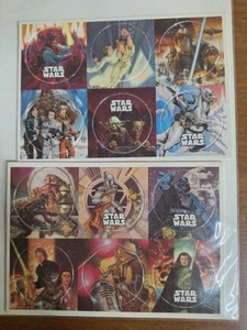 STAR WARS POGS SET DI 12 POGS SU CARTONCINO ORIGINALE. - Foto 1 di 1