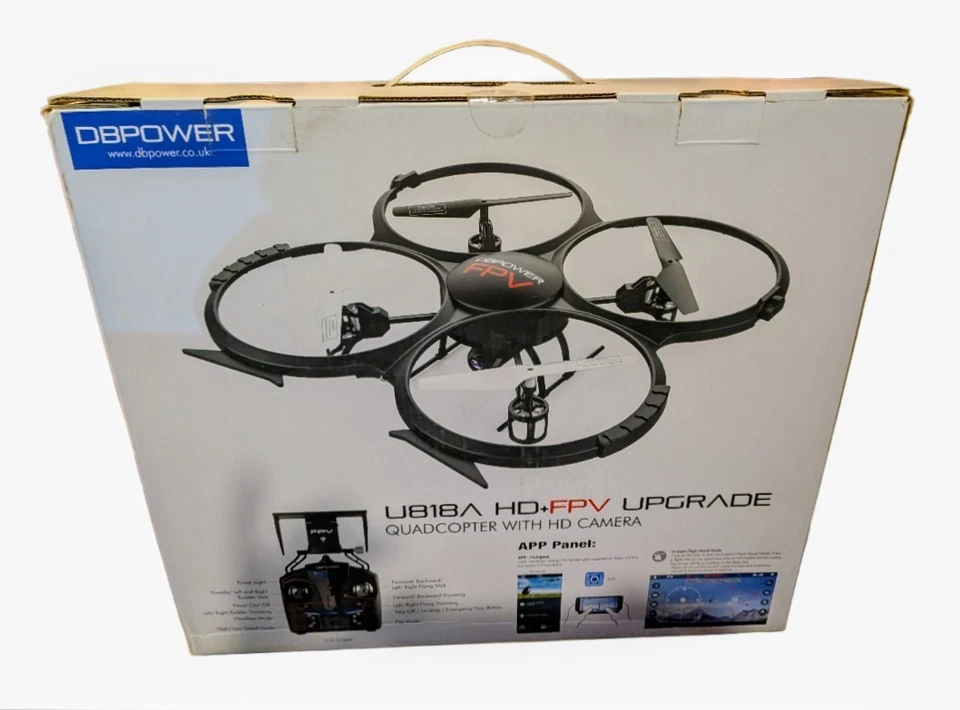 DBPower U818A HD+FPV HD Camera QUADCOPTER Drone - Image 1 of 2