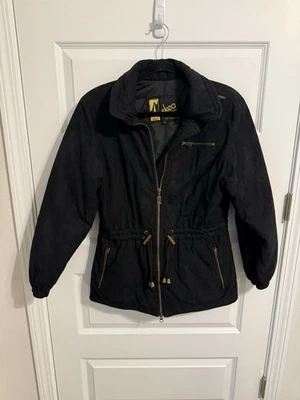 Chaqueta de esquí Skea para mujer talla 4 negra dorada herrajes Foto 1 de 4