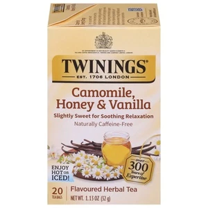 Twinings Camomile Honey Vanilla Herbal Tea 20 Count Individually Sealed Bags - Picture 1 of 6