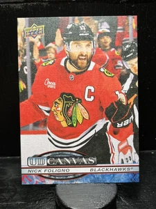 Nick Foligno #C-18 2025-26 Upper Deck UD Canvas Chicago Blackhawks - Imagen 1 de 2