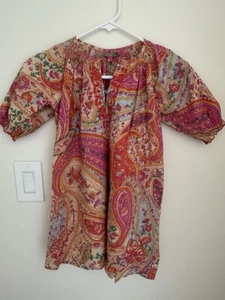 Pink Chicken Bohemian Floral Dress Girls Size 6 Yrs Colorful Long Sleeve Summer - Picture 1 of 15