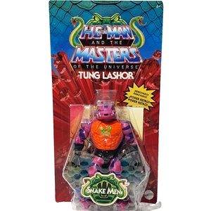 MOTU Origins Snake Men TUNG LASHOR personaggio MOC nuovo sigillato variante DOPPIO LOGO - Foto 1 di 8