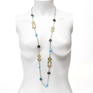 ALEXIS BITTAR Elements Cholulian Semi Precious Stone Long Station 135156 - Picture 1 of 2