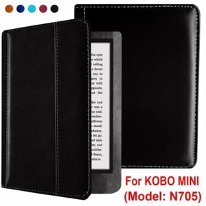 Shockproof PU Leather Case for Kobo Mini N705 Full-Body Scratch-Resistant Cover - Picture 1 of 17