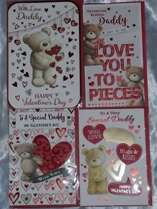DADDY VALENTINE DAY CARD TO DADDY FROM SON DAUGHTER ON VALENTINES DAY CARD - Picture 1 of 9