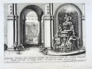 1691 Giov. Fr Venturini (1650-1710) Hof, Palazzo Doria Pamphill, ROM - Picture 1 of 3