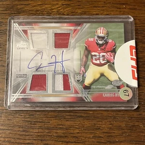 2014 Topps Prime - Level 5 Autographed Relic Carlos Hyde (AU, MEM, RC) 49ers - Picture 1 of 2