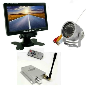 KIT COMPLETO PER VIDEOSORVEGLIANZA MONITOR + TELECAMERA INFRAROSSI WIRELESS - Foto 1 di 8