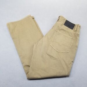 Hugo Boss Orange Pants Mens 34X30 Brown Beige Button Fly Cotton Regular Fit