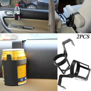 2x Cup Bottle Can Holder Car Boat Drink Water Door Mount Stand Black Universal - Picture 1 of 7