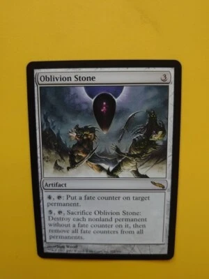 MTG Card.  Oblivion Stone. rare mirrodin artifact - Image 1 of 4