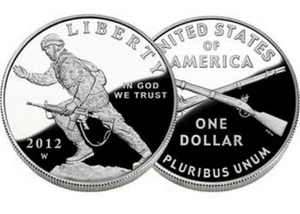 (1) 2012 W Infantry Soldier $1 Commemorative Proof Silver Dollar (CAPSULE ONLY) - Picture 1 of 1