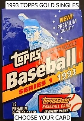 1993 ⭐Topps Gold ⭐ Baseball Card Singles ⚾ Choose Your Card ⚾ You Pick NM-MT - Image 1 of 2