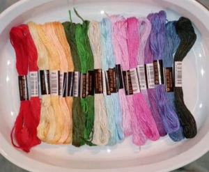 20 Skeins Of Embroidery Thread in 20 Colors - Picture 1 of 5