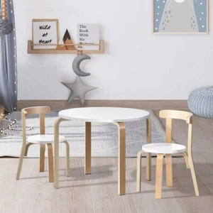 Keezi Nordic Kids Table Chair Set 3PC Desk Activity Study Play - Picture 1 of 6