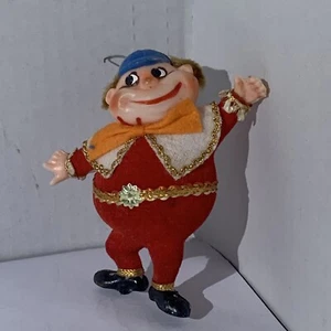 Disney Alice im Wunderland Tweedle Dee oder Dum Vintage beflockt Ornament - Bild 1 von 6