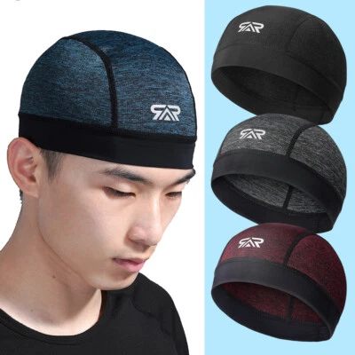 Cooling Sweat Wicking Flag Dome Skull Cap Helmet Liner Sport Beanie Durag Hat - Image 1 of 4