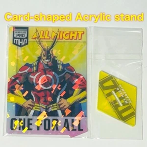Ichiban Kuji All Might Card shaped Acrylic Stand My Hero Academia F Prize Unused - Picture 1 of 2