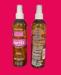 Fantasia Liquid Mousse Spritz Firm Hold Freezes Hair In Place ( 2 Packs ) 295.7 - Picture 1 of 2