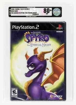 The Legend of Spyro The Eternal Night Playstation 2 密封分级 80+ 近乎完好 非 CGC — 第 1/2 张图片