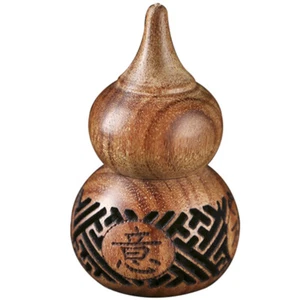Wood Carved Scent Balls Bottle Gourd Aromatherapy Beads Container Travel - Picture 1 of 12