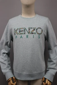 KENZO Blue Cotton Embroidered logo Crew Neck Sweatshirt Mens Sz M - Picture 1 of 21