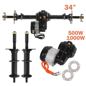 500W 1000W Differential Brushless Motor 34" Rear Axle Kit for ATV Scooter Quad - Picture 1 of 25