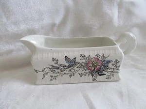 Vintage Bridgwood & Son China Porzellan blickdicht Sauciere Blumen - Bild 1 von 7