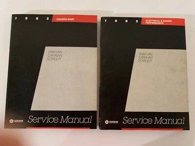 Dodge Caravan Plymouth Voyager Ram 1985 minivan taller de fábrica conjunto manual de servicio Foto 1 de 4