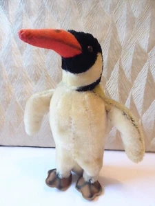 STEIFF  PINGUIN " PEGGY "  aus MOHAIR mit DREHKOPF  22 cm groß  " VINTAGE " - Bild 1 von 10