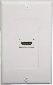 WholesaleCables White Wall Plate Single HDMI Port  301-HD001 - Picture 1 of 1