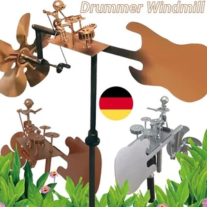 Gitarre Windmühle Garten Dekoration Metall Percussionist Musik Gitarre Windmühle - Bild 1 von 40
