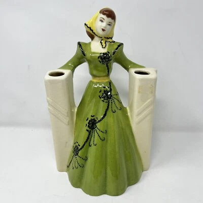 复古女士花瓶工作室加州陶器女性髋部柱子人偶 — 第 1/4 张图片