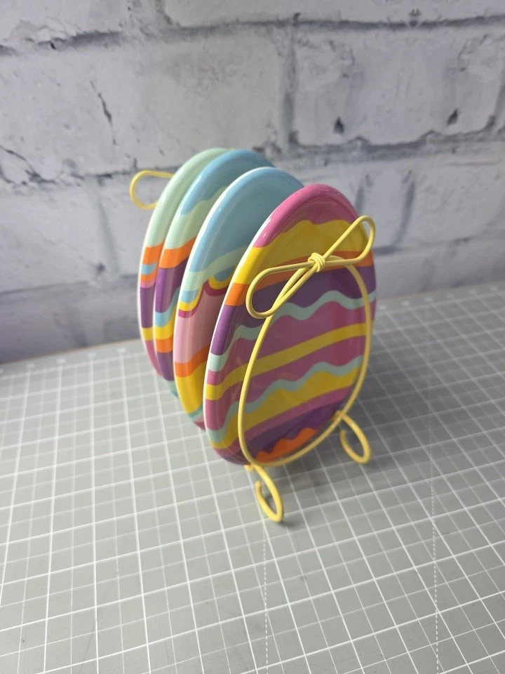 Avon easter egg severing egg shaped dish set - Image 1 of 4