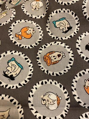 Ткань Camelot Fabrics Flintstones хлопок ткань для квилтинга #2823 серая BT половина Y B11 - Изображение 1 из 4