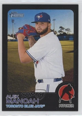 2022 Topps Heritage High Number High Number Black Bordered /50 Alek Manoah #710 - Image 1 of 2