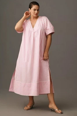 Vestido midi manga abullonada Maeve Anthropologie (talla XL-2X) Foto 1 de 4