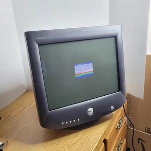 *Vintage* Dell Trinitron 17'' CRT P792 Retro Gaming Flat Panel WORKS - Picture 1 of 9