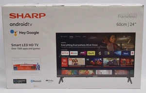 Sharp 24" Smart LED HD Android Chromecast TV 24FH2KA 60cm Originalverpackt Versiegelt - Bild 1 von 5