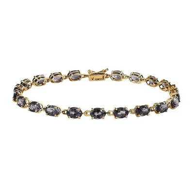 Подарочный браслет LUXORO из 14-каратного желтого золота с натуральной шпинелью и звеньями размер 6,5 дюйма карат 10,5 - Изображение 1 из 4