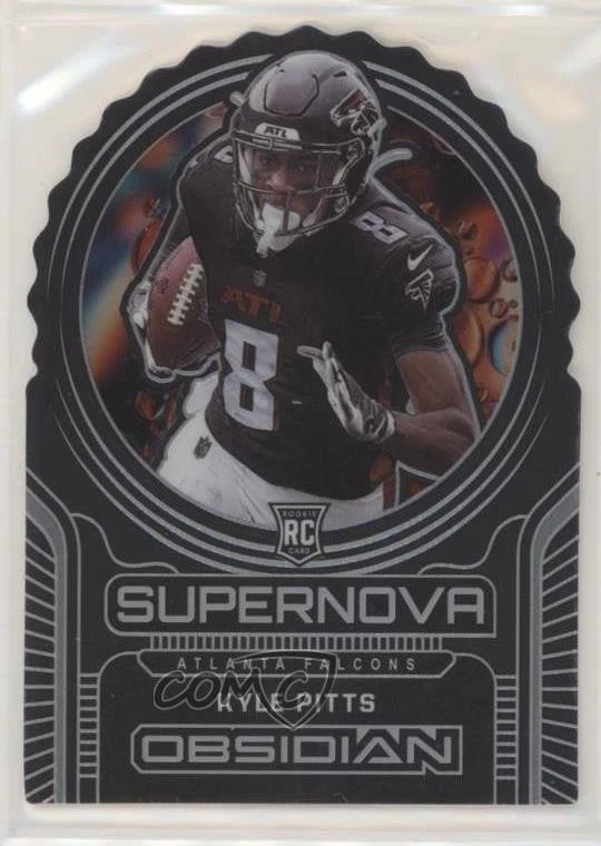 2021 Panini Obsidian Supernova /35 Kyle Pitts #S-19 Rookie RC - Image 1 of 2