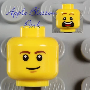NEW Lego Police Agent MINIFIG HEAD Movie Dr McScrubs w/Minifigure Scream Smile - Picture 1 of 1