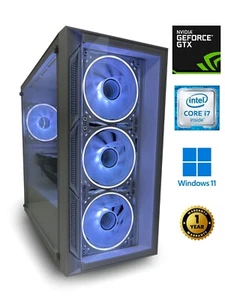 Core i7 Gaming PC - 16GB RAM / 500B SSD / Nvidia GTX 1660 / Window 11 Pro / WiFi - Picture 1 of 8